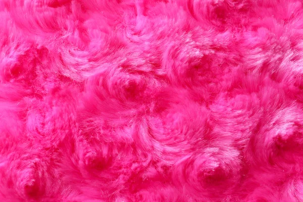 Textura de tecido rosa fuzzy como fundo, close-up — Fotografia de Stock