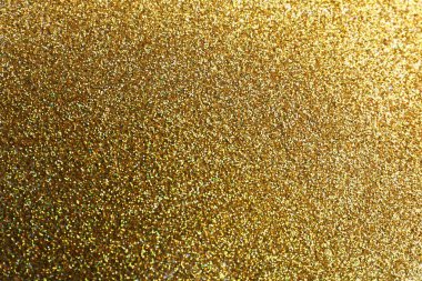 Parlak altın glitter arka plan görünümünü portre