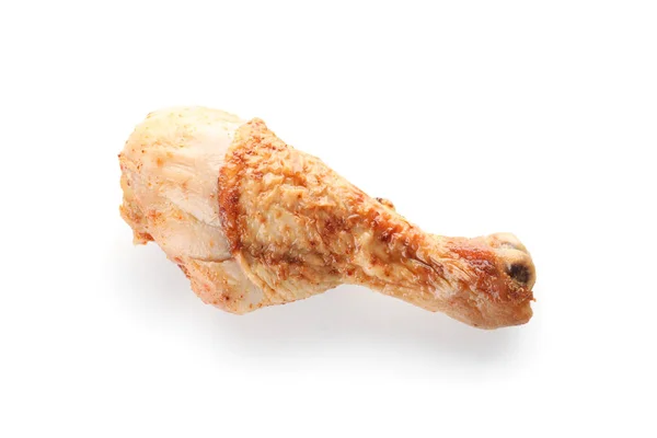 Beyaz arka plan üzerinde kızarmış tavuk baget. Lezzetli et — Stok fotoğraf