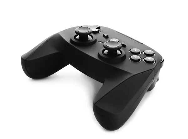 Modern video game controller isolated on white — Stock Photo, Image
