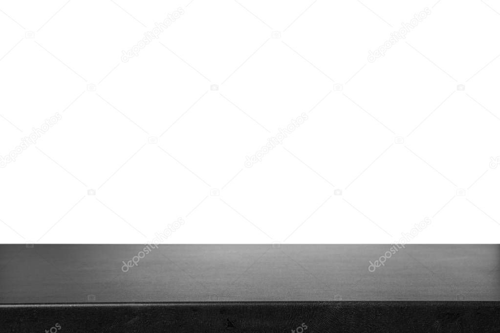 Empty stone surface against white background. Mockup for design