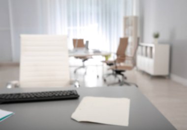 Modern parlak office bokeh etkisi ile yaktı