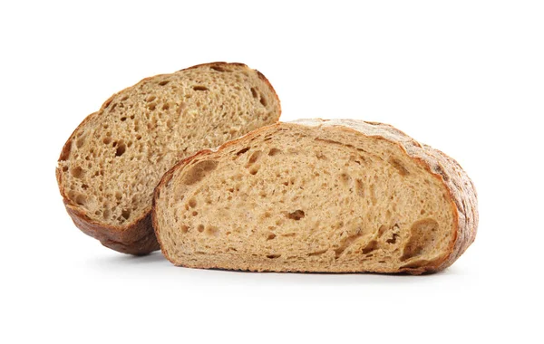 Fresh bread on white background. Baked goods — Stock Photo, Image