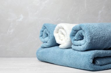 Tablo taze havlu. Metin için yer