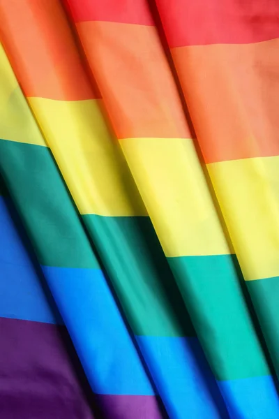 Bright Rainbow gay flagga som bakgrund. HBT-personer — Stockfoto