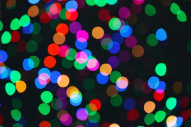 Arka plan olarak parlak sihirli renkli bokeh etkisi