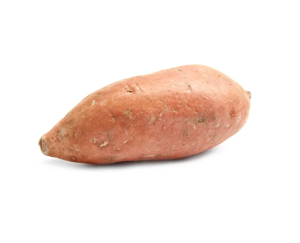 Whole ripe sweet potato on white background — Stock Photo, Image