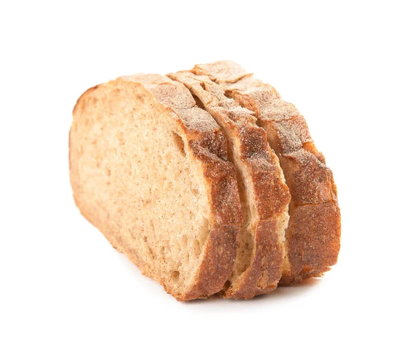 Färskt bröd på vit botten. Bakade varor — Stockfoto