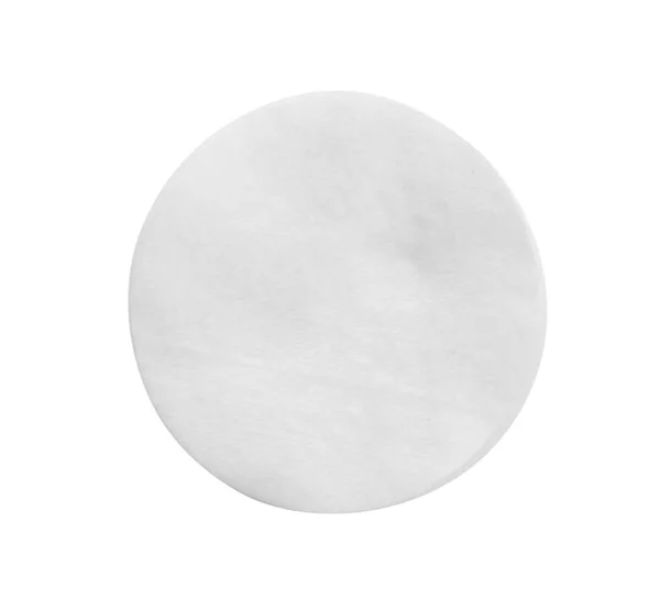 Pamuk ped beyaz izole, üst görünüm — Stok fotoğraf