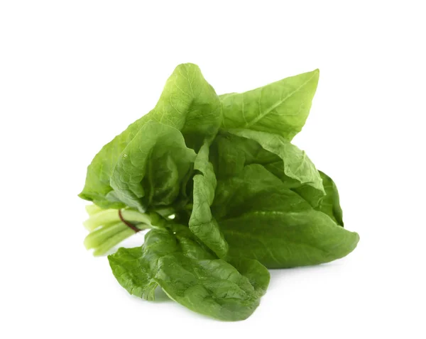 Bundle of fresh spinach isolated on white — Stock Photo, Image