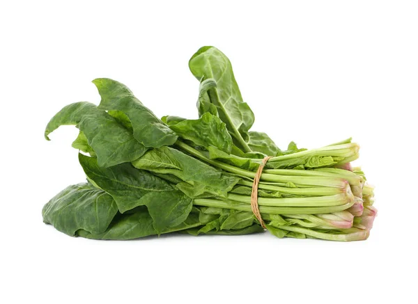 Bundle of fresh spinach isolated on white — Stock Photo, Image