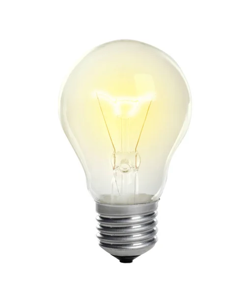 Moderne Glühbirne auf weißem Hintergrund — Stockfoto