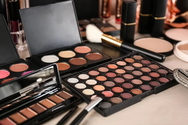 Set of luxury cosmetics on dressing table — Stock Photo, Image