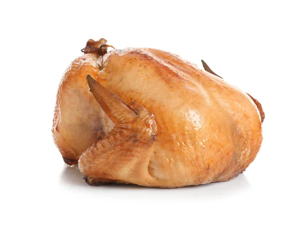 Delicious cooked whole turkey on white background — Stock Photo, Image