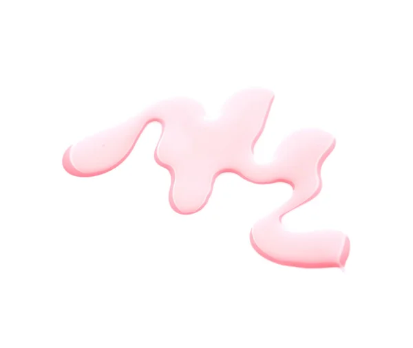 Spilled color nail polish on white background — Stock Photo, Image