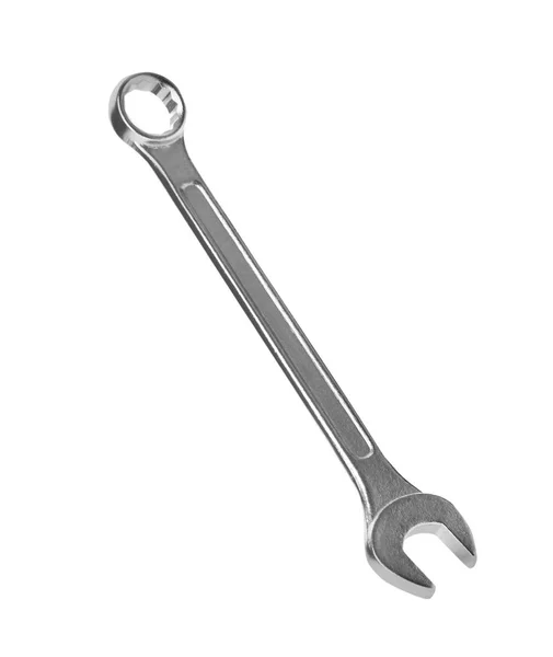 New wrench isolated on white. Construction tool — Stock Photo, Image