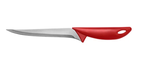 New clean boning knife on white background — Stock Photo, Image