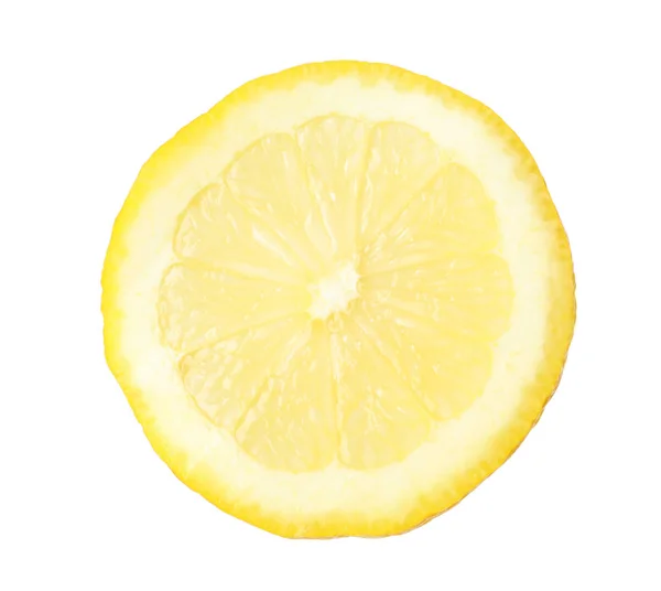 Cut fresh juicy lemon on white background — Stock Photo, Image