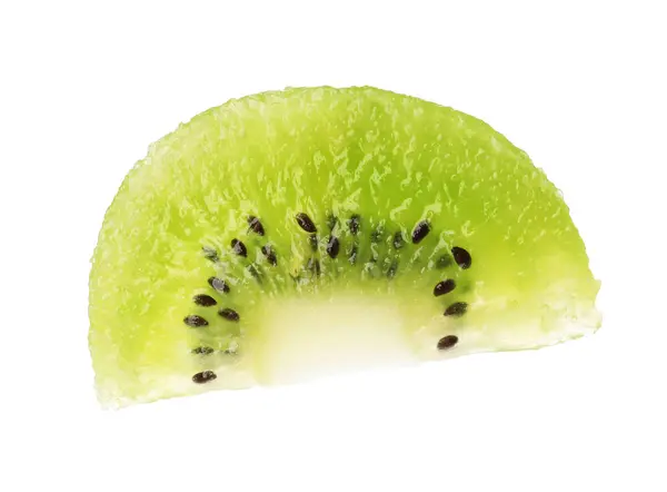 Nakrájejte čerstvé šťavnaté Kiwi na bílé pozadí — Stock fotografie
