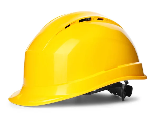 Cappello di sicurezza isolato su bianco. Strumento di costruzione — Foto Stock