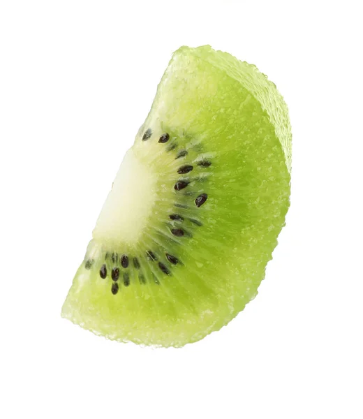 Cut fresh juicy kiwi on white background — Stock Photo, Image