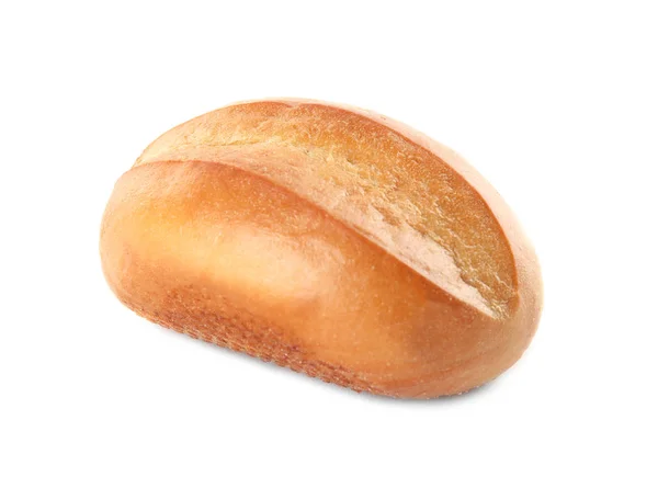 Вкусная булочка, изолированная на белом. Свежий хлеб — стоковое фото