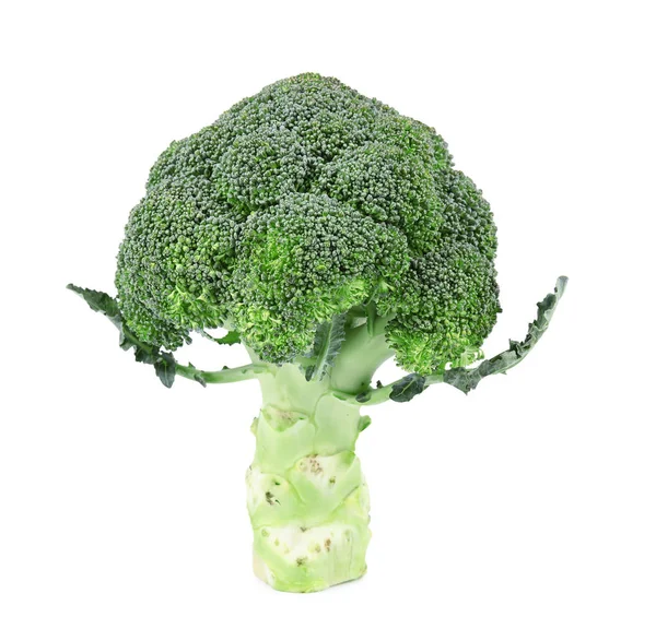 Fresh green broccoli on white background. Organic food — Stock Photo, Image