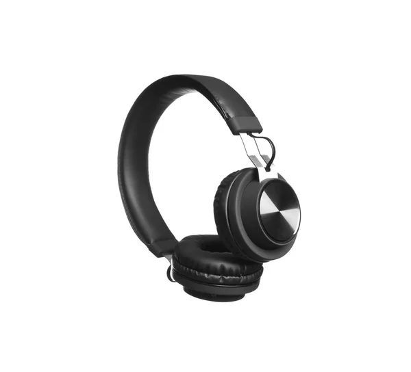 Stylish headphones with pads on white background — Stock Photo, Image