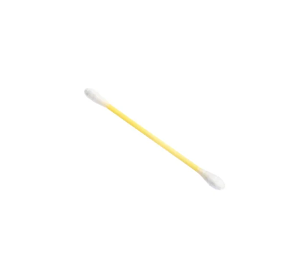 New clean cotton swab on white background — Stock Photo, Image