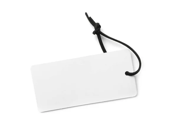 Beyaz arka plandaki metin için alan içeren karton etiket — Stok fotoğraf