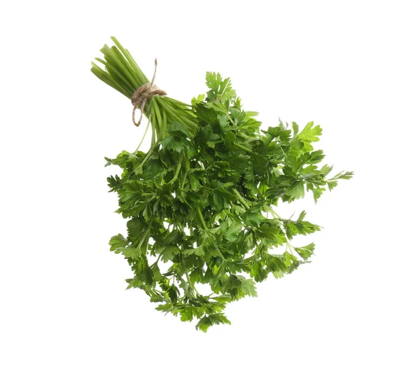 Bando de salsa verde fresca sobre fundo branco — Fotografia de Stock