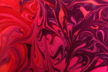 Arka plan olarak karışık farklı renk ojeler, closeup