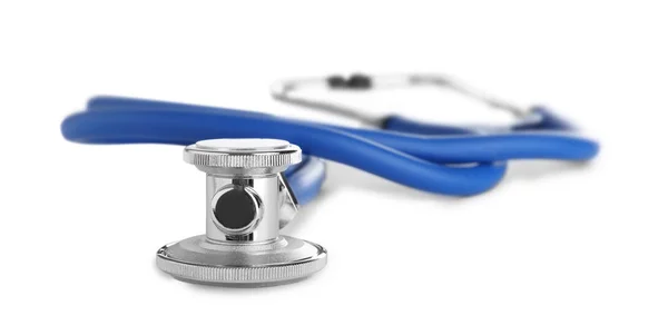 Stethoscope on white background. Professional medical device — Stock Photo, Image