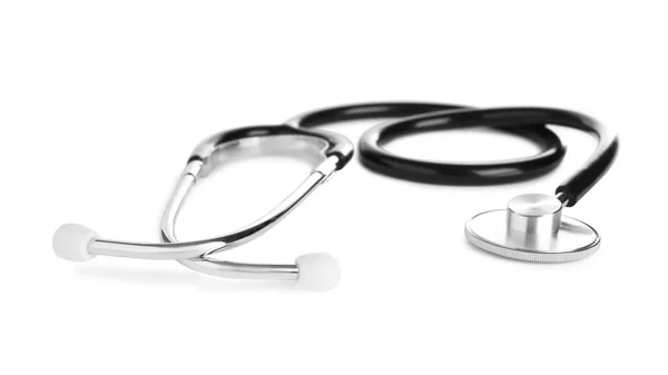 Stethoscope on white background. Professional medical device — Stock Photo, Image