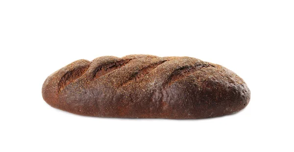 Loaf of rye bread isolated on white — Stock Photo, Image