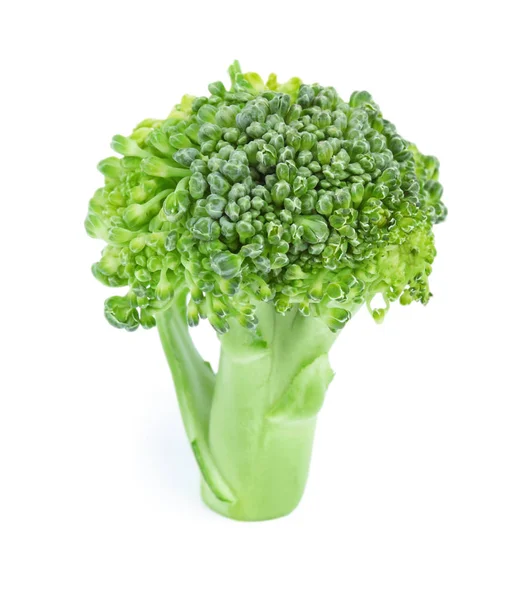 Verse groene broccoli op witte achtergrond. Biologisch voedsel — Stockfoto