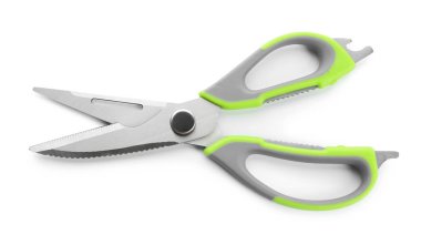 Beyaz arka planda keskin makas çifti