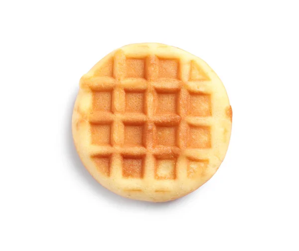 Beyaz arka planda kahvaltı için lezzetli waffle — Stok fotoğraf
