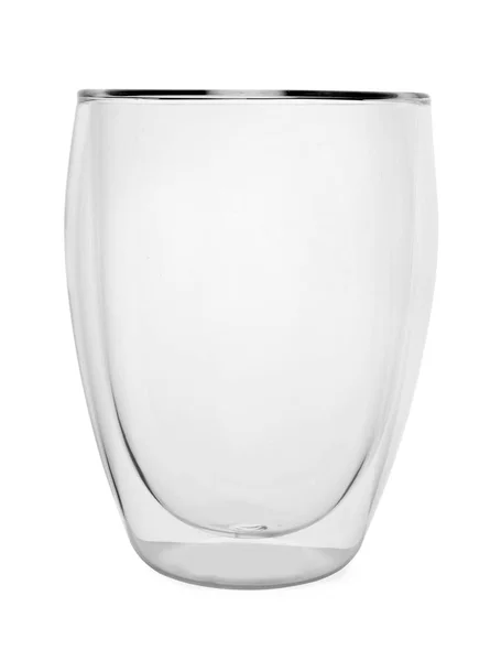 New empty clear glass on white background — Stock Photo, Image