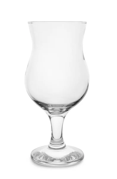 Töm klart cocktail glas på vit bakgrund — Stockfoto