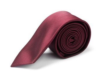 Beyaz üzerinde izole şık renkli erkek kravat