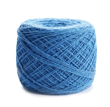 Beyaz arka planda renk örgü iplik Clew