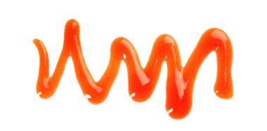 Beyaz, üst görünüm üzerinde izole lezzetli domates sosu