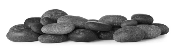 Hromadu kamení spa na bílém pozadí — Stock fotografie
