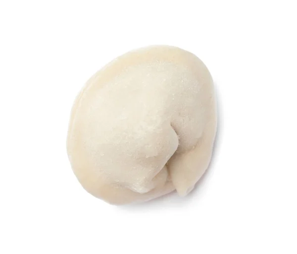 Mrożone surowe Dumpling na białym tle. Danie tradycyjne — Zdjęcie stockowe