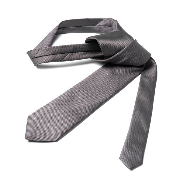 Stylish color male necktie isolated on white