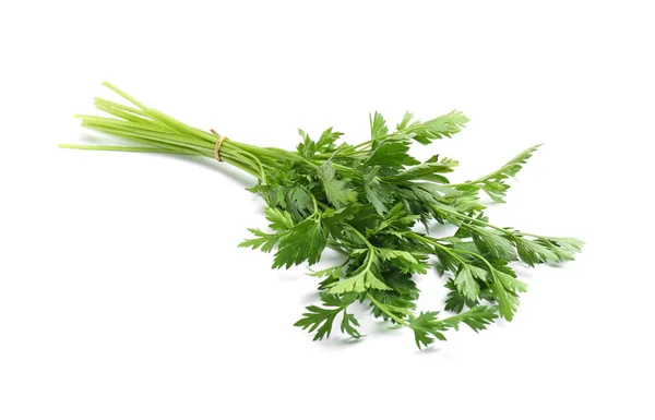 Bunch of fresh parsley isolated on white Royalty Free Stock Images
