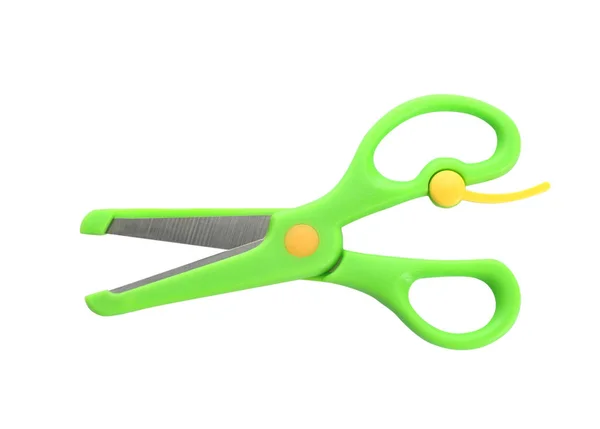 Pair of training scissors on white background — Stock Photo, Image