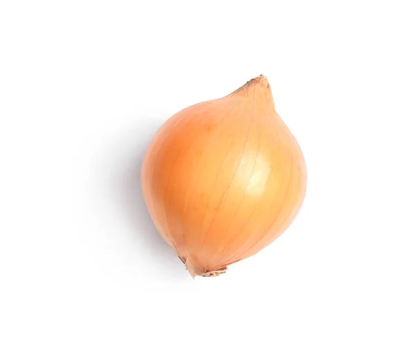 Fresh ripe onion bulb on white background — Stock Photo, Image