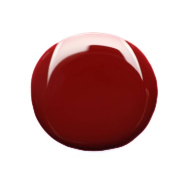 Beyaz arka planda renkli oje örneği